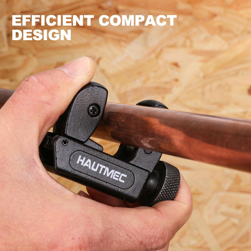 HAUTMEC Copper Pipe Cutter Tool 1/8" to 5/8"OD (3-16mm), Mini Copper Tubing Cutter Tool for PVC, Copper, Aluminum, and Thin Stainless Steel Tube HT0131-TC - Image 5